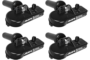 JSUENG TPMS Sensor, 433MHz Tire Pressure Monitoring System 4-Pack Replacement for Jeep Wrangler JK Dodge Ram Chrysler OE Replace#56029398AB