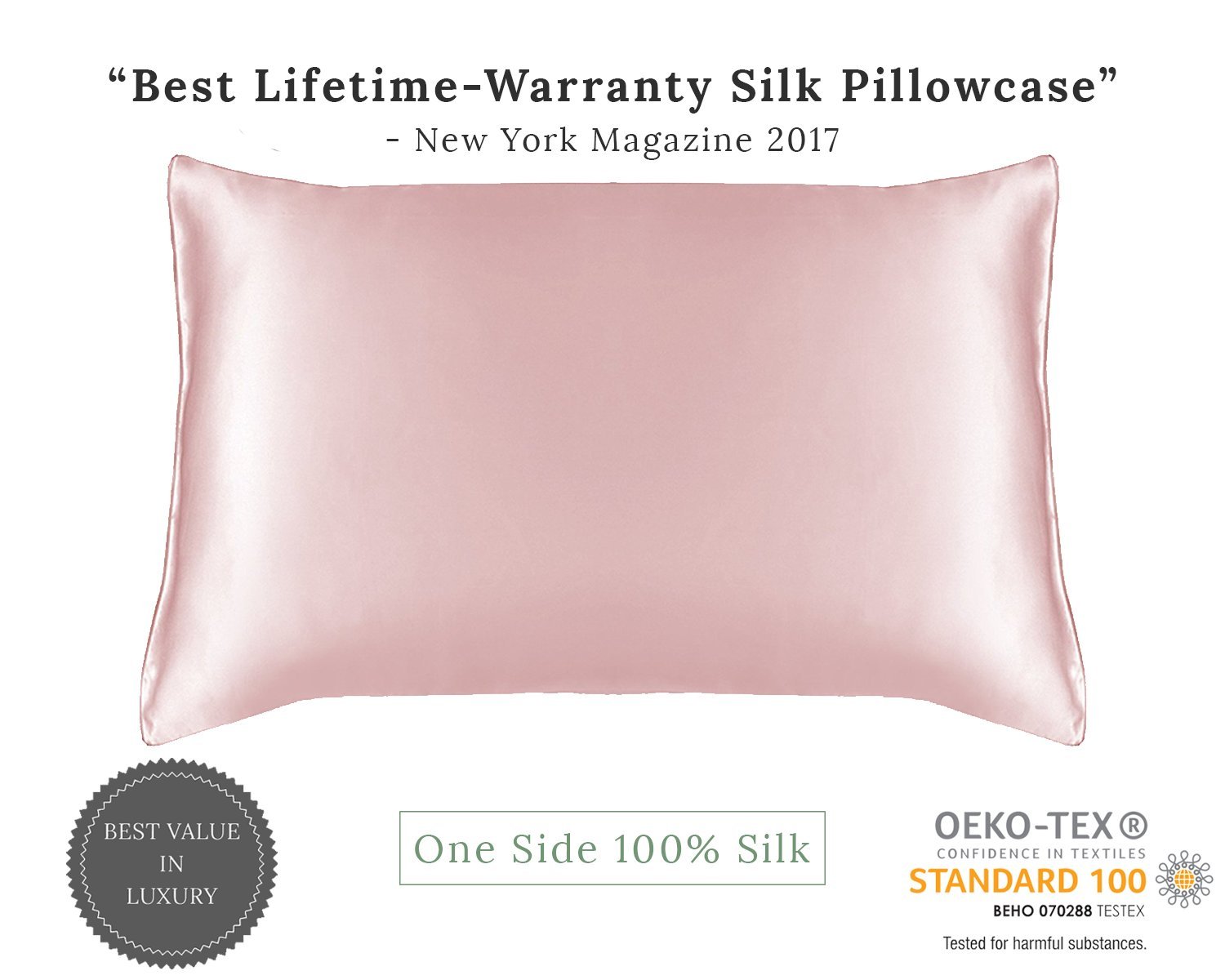 Pillow Case 1 Pack 100 Mulberry Silk Pillowcase For Hair And Skin