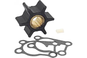 QUICKMARINER QuickMarine 436137 Boat Water Pump Impeller with Key and Gasket for Johnson Evinrude 4-8 HP Outboard Motors replaces 433914 433936 Sierra 18-3091 Marine Engine