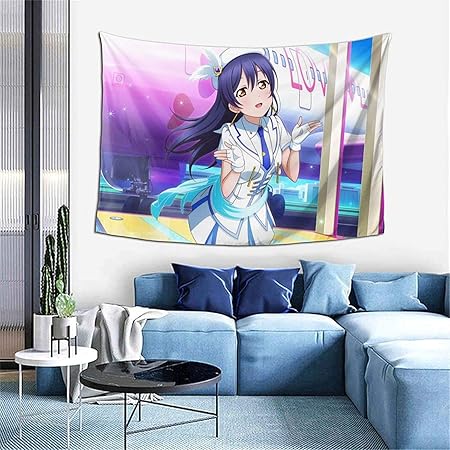 Amazon Co Jp ラブライブ スクスタ 園田海未 タペストリー ンテリアおしゃれ壁掛け アートポスター 装飾布 インテリア ウォールアート 布ポスター 北欧風 装飾アート 模様 152 229cm Generic