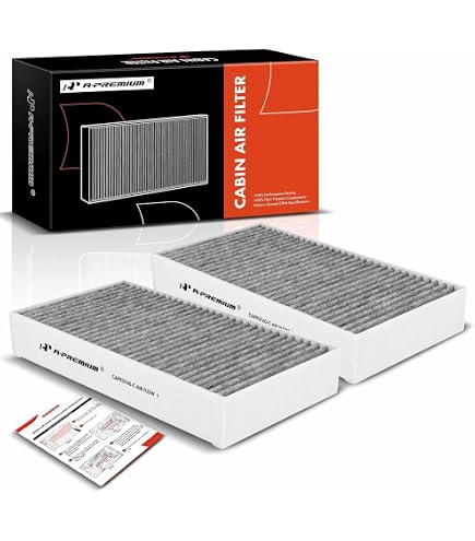KAX Cabin Air Filter CF10828 - Activated Carbon Replacement For Mercedes-Benz ML, GL, R, G Class (ML350, GL450, R350, Etc.) - 2 Pack