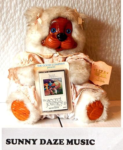 teddy bear with cassette tape