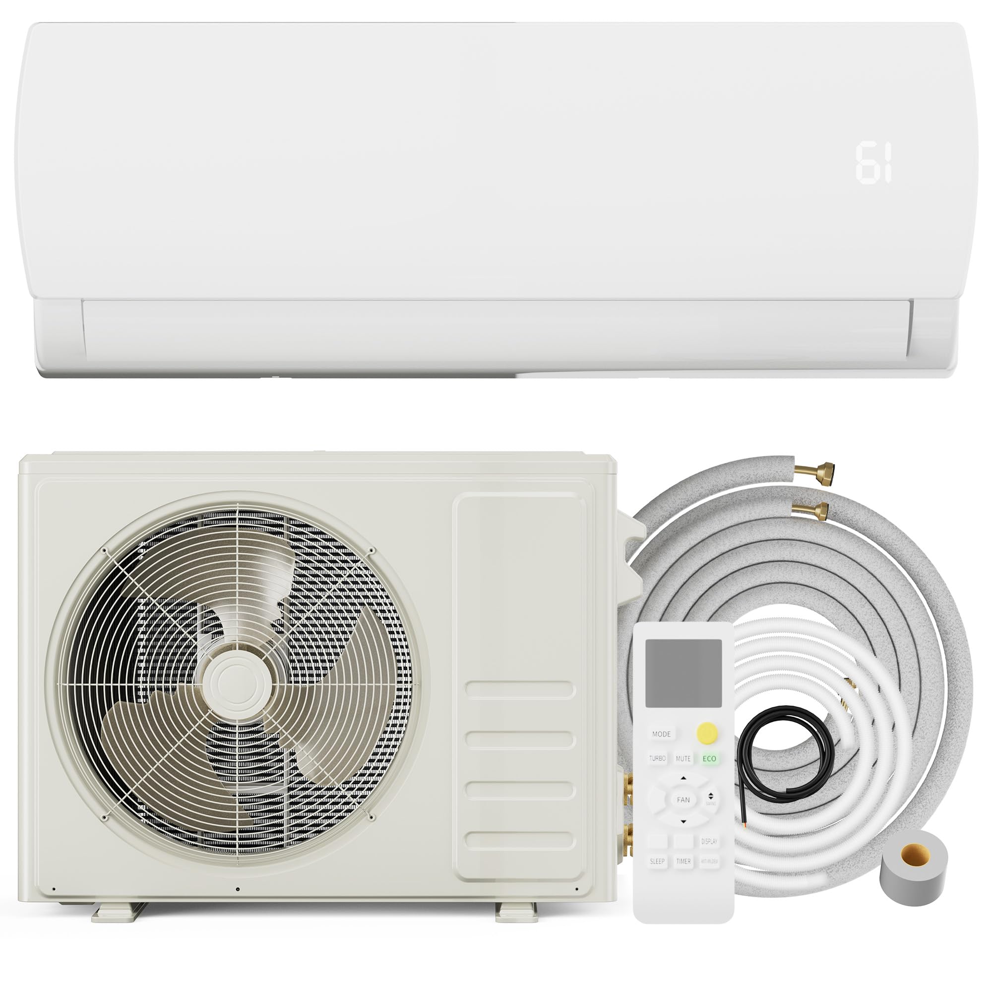 Photo 1 of ****Partial Set Box 2 Only****
Uthfy 12000BTU 230V Mini Split AC/Heating System, Energy Efficent Ductless Inverter Air Conditioner,Pre-charged Condenser, with Heat Pump,1 Ton,Cool Up to 750sq.ft,19 SEER 2,Installtion Kits Included