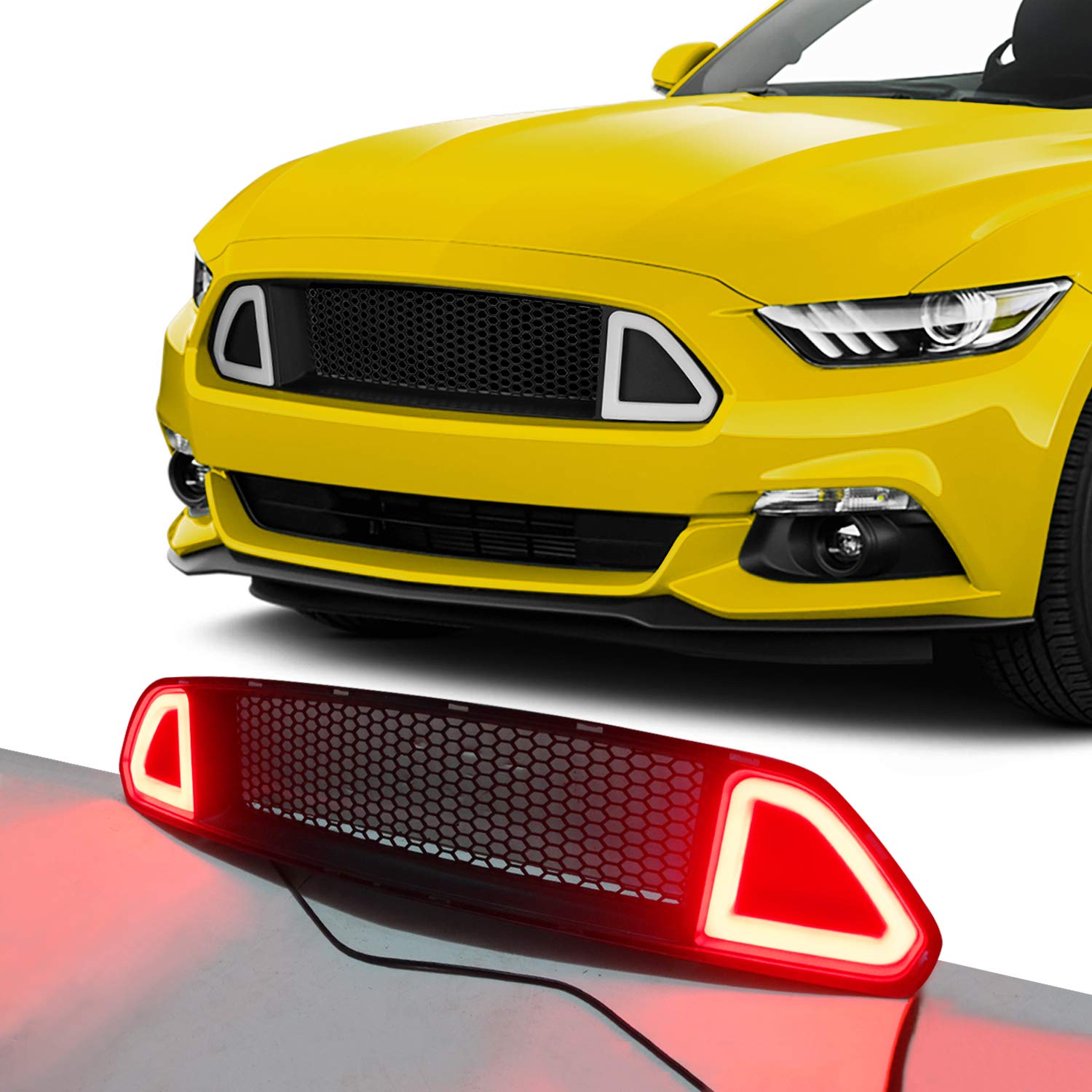 Buy Front Bumper Mesh Grille Grid Grill for Ford Mustang 2015 2016 2017