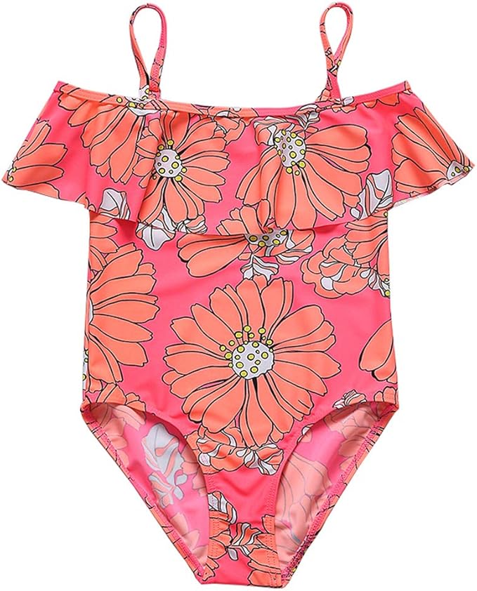 girls off the shoulder swimsuit