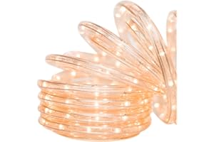 Brite Star 18 Foot Clear Rope Light - Connectable for Indoor and Outdoor Decor - Perfect for Christmas Decorations, Bedroom, Party, Patio, Deck Lighting - Waterproof Outdoor Lighting