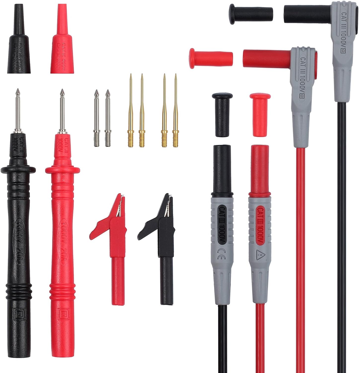 12 in 1 Super Multimeter Probe Replaceable Probe Clamp Meter Test Lead