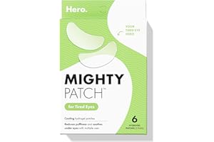 HERO COSMETICS Mighty Patch™ for Tired Eyes Patches - Soothing Hydrogel Patches - Awakens and Visibly De-puffs Undereyes with