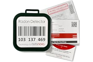 Radonova Radtrak³ Radon Detector for Home - Long Term (90 Days to 1 Year) Radon Test Kit for Home - Reliable Accurate Readings - Radon Test Kit with Shipping and Lab Analysis Included - 1 Detector