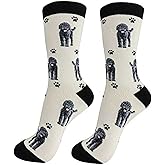 Pet Lover Socks - Fun - All Season - One Size Fits Most - For Women And Men – Dog Gifts (Black Labradoodle Gifts - Socks)