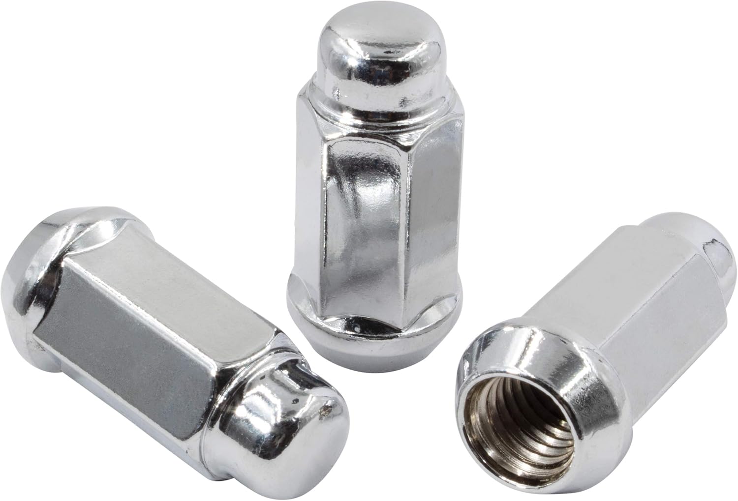 Wheel Accessories Parts Bulge Acorn M14 X 1.50 Thread 1.90" Long for Trucks 19mm(3/4") Hex 14x1.5 (24 M14x1.50, Chrome): Automotive