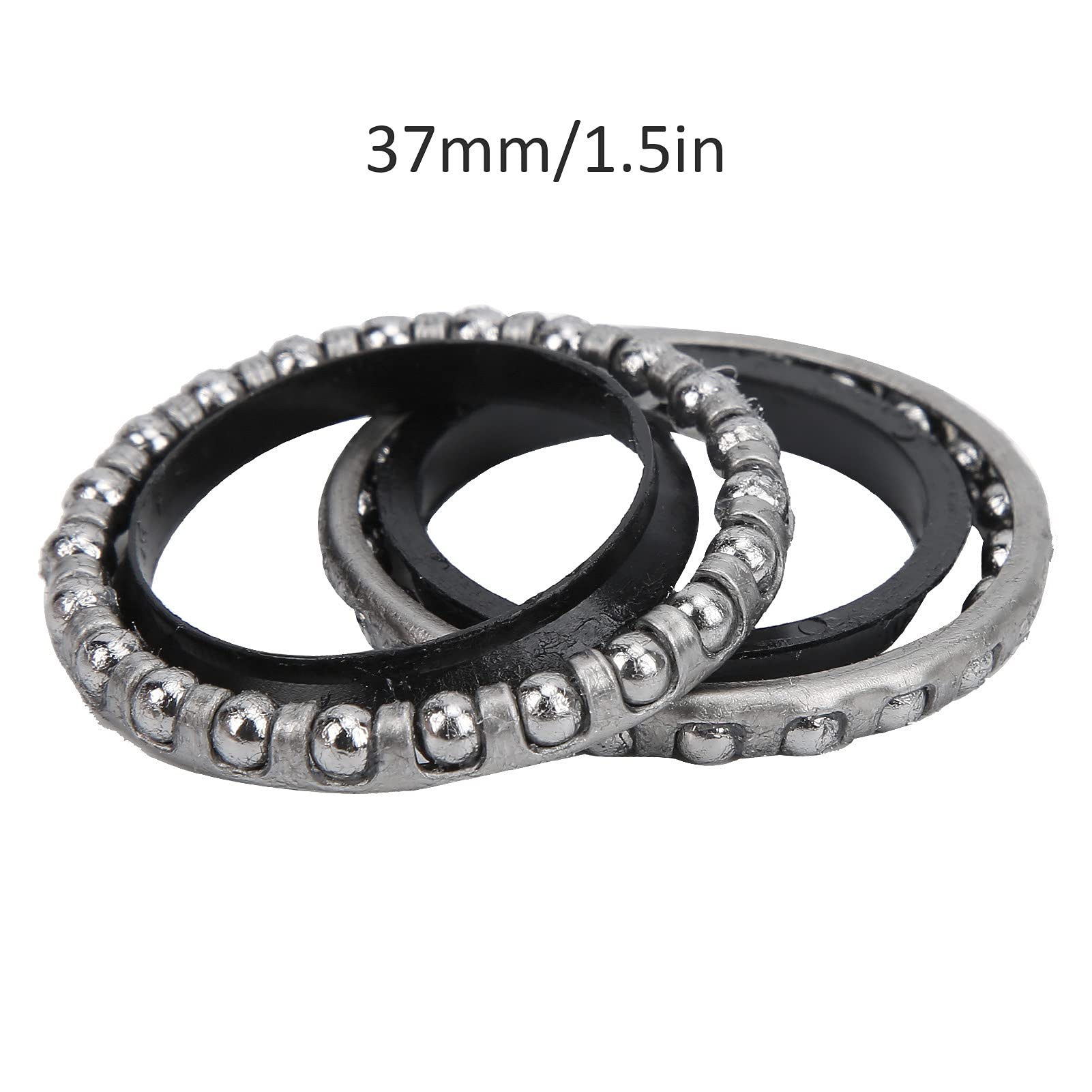 Steering Ball Bearing, Steel 37mm/1.5in Electric Scooter Steering Ball Bearing with Washer Fork Bearing Part