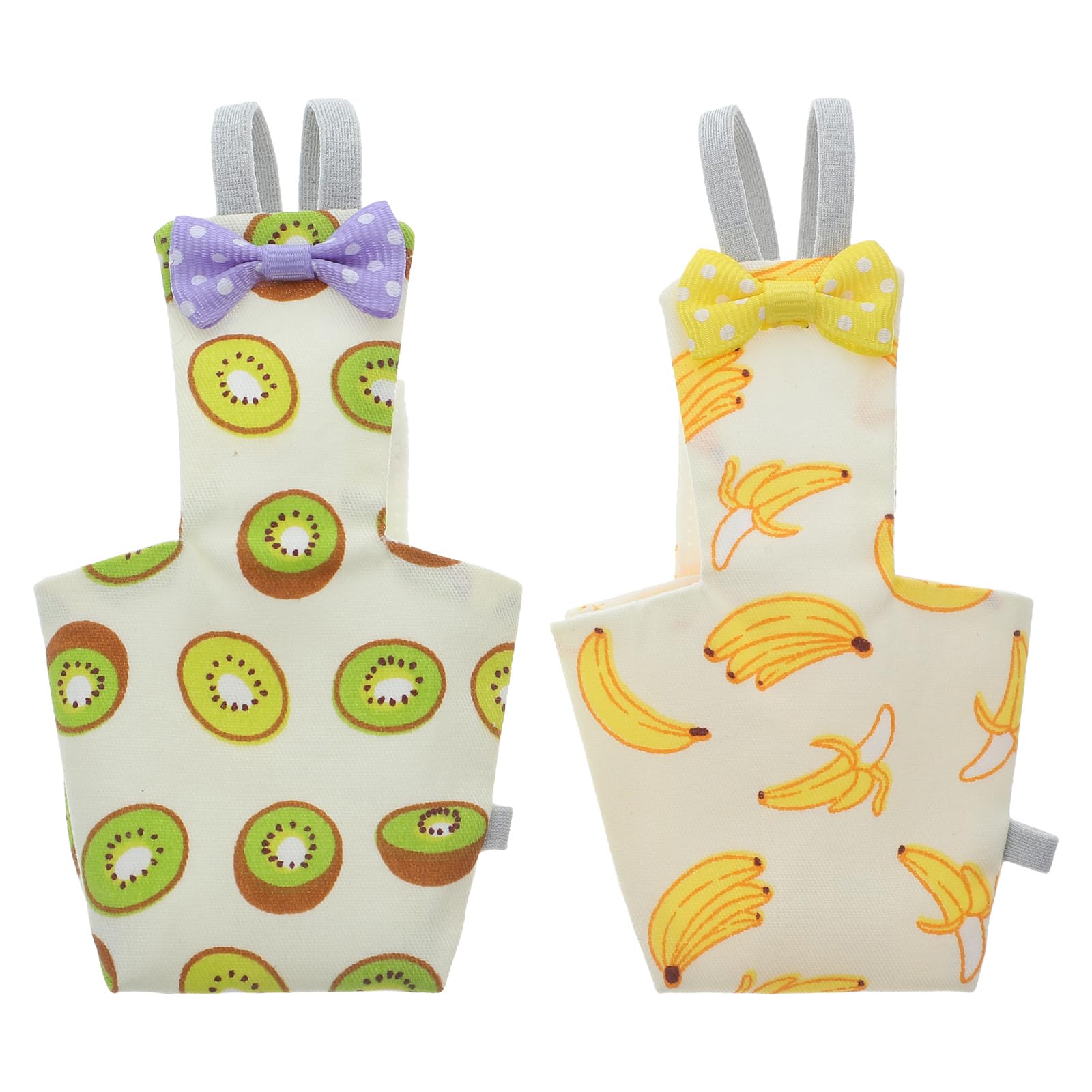 ULTECHNOVO Bird Diapers Breathable Parrot Nappy with Bowknot Design for Budgie Lovebird Cockatiel Flying Clothes Pet Accessories 4.33 X 2.95 Inch 2 Pack