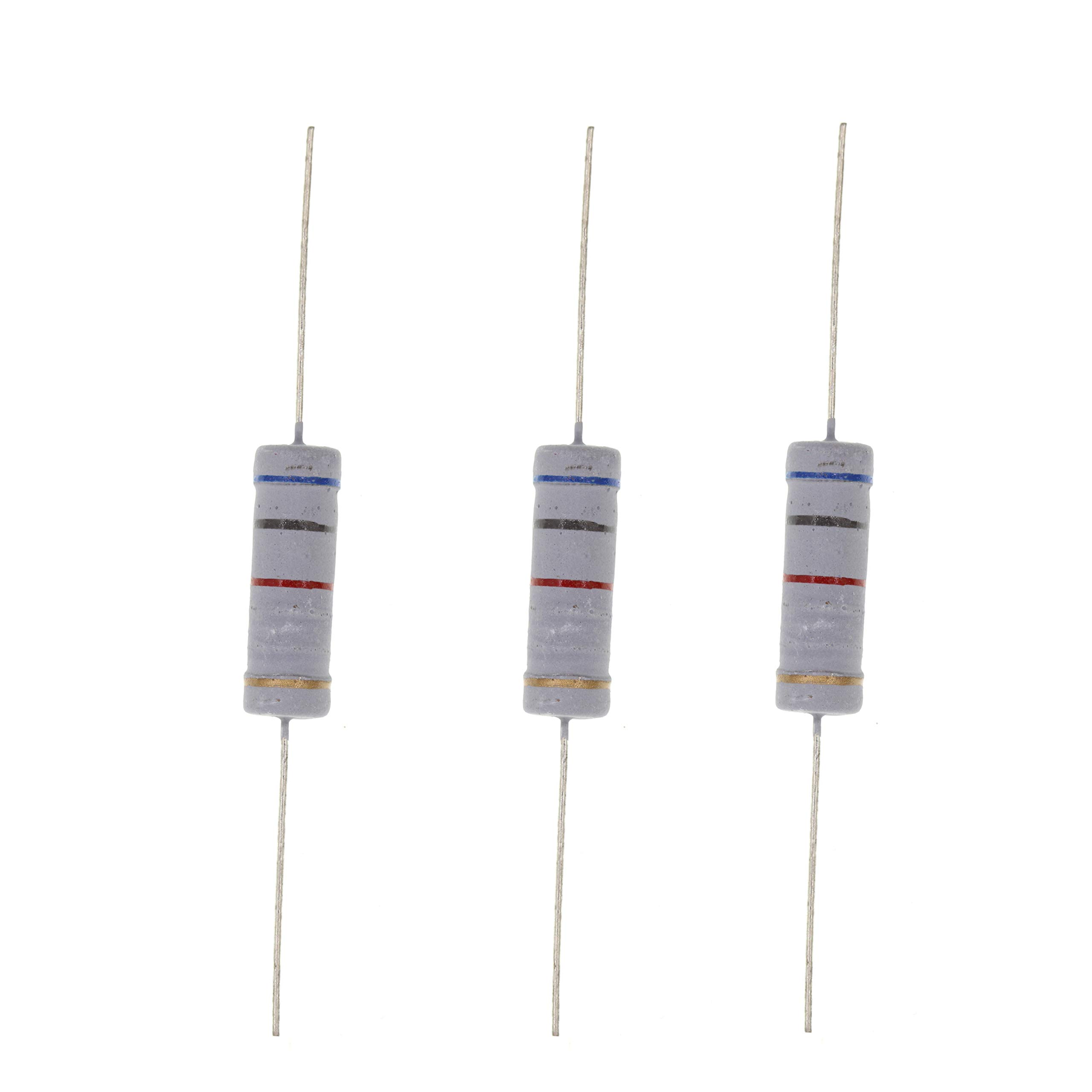 HUABAN 10PCS 5W 5 Watts 6K8 6K8 Ohm 5% Metal Oxide Film Resistor