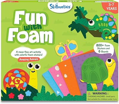 Skillmatics Fun with Foam Sticker Art Animals Craft Kit