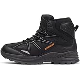CNPAWS Men's Waterproof Hiking Boots Non-Slip Lightweight Trail Sneakers Outdoor Breathable Trekking Shoes