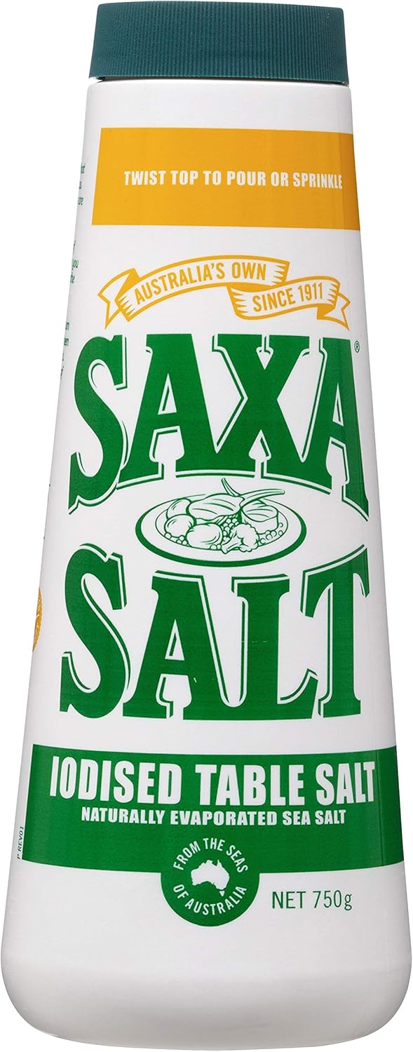 Saxa Salt Iodized 750g Amazon.co.uk Grocery