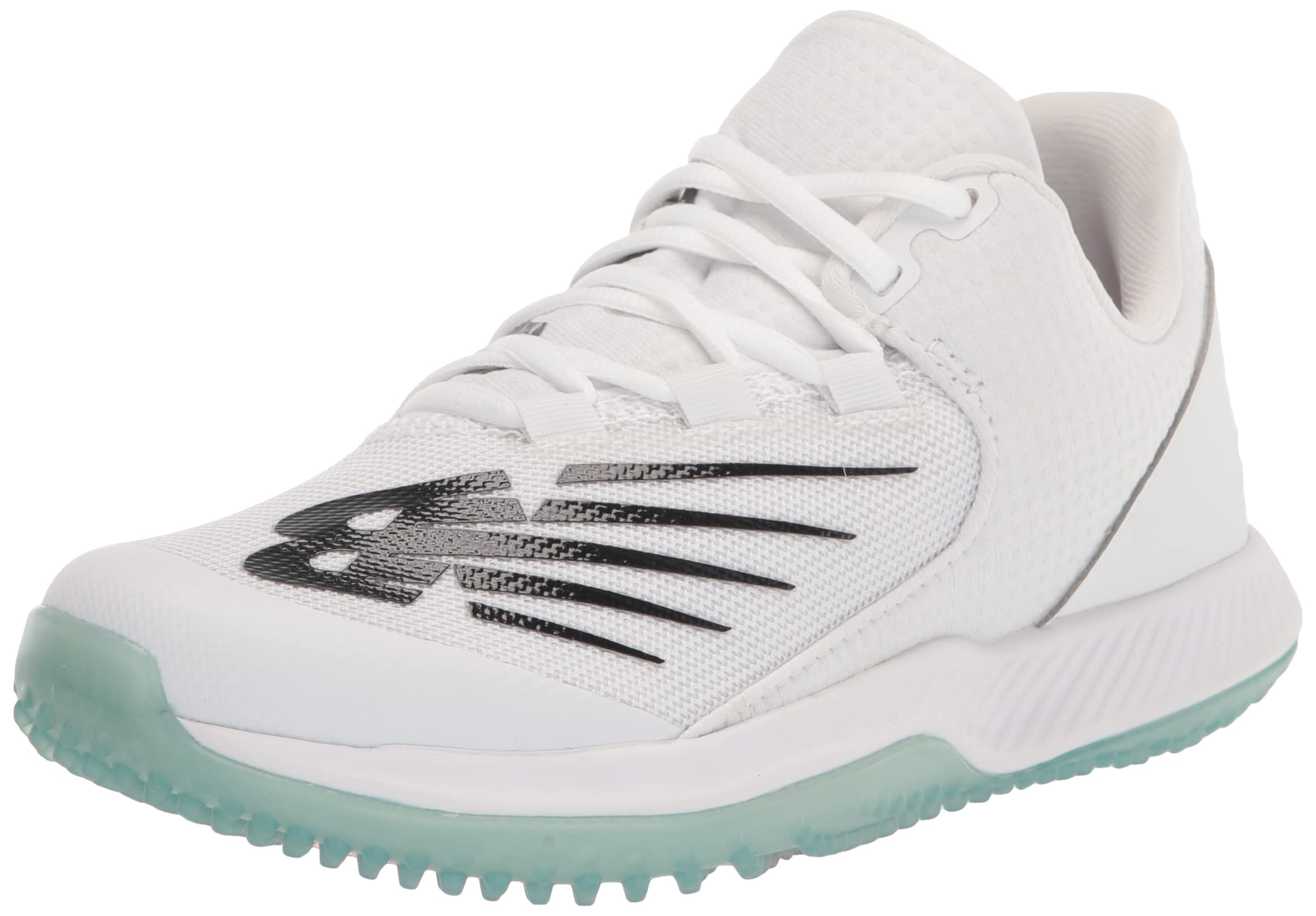 New Balance Men's FuelCell 4040 V6 Turf Baseball Shoe, White/Black, 16 M US Image