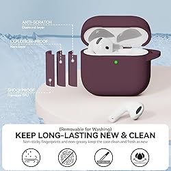 for AirPods 4 Case, Soft Silicone Protective Case