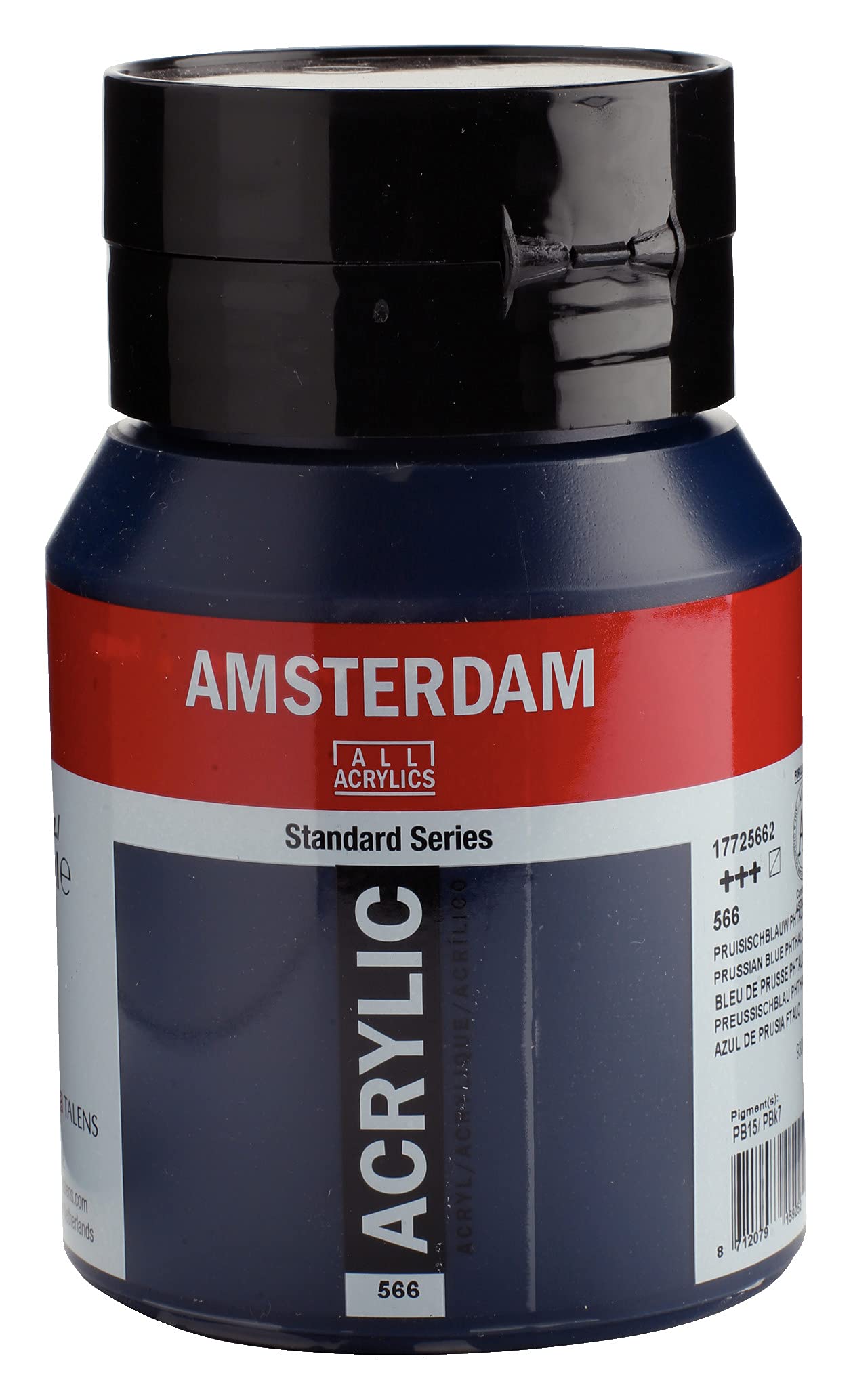 Amsterdam Standard Series Acrylic Jar 500 ml Prussian Blue (Phthalo) 566 (17725662)