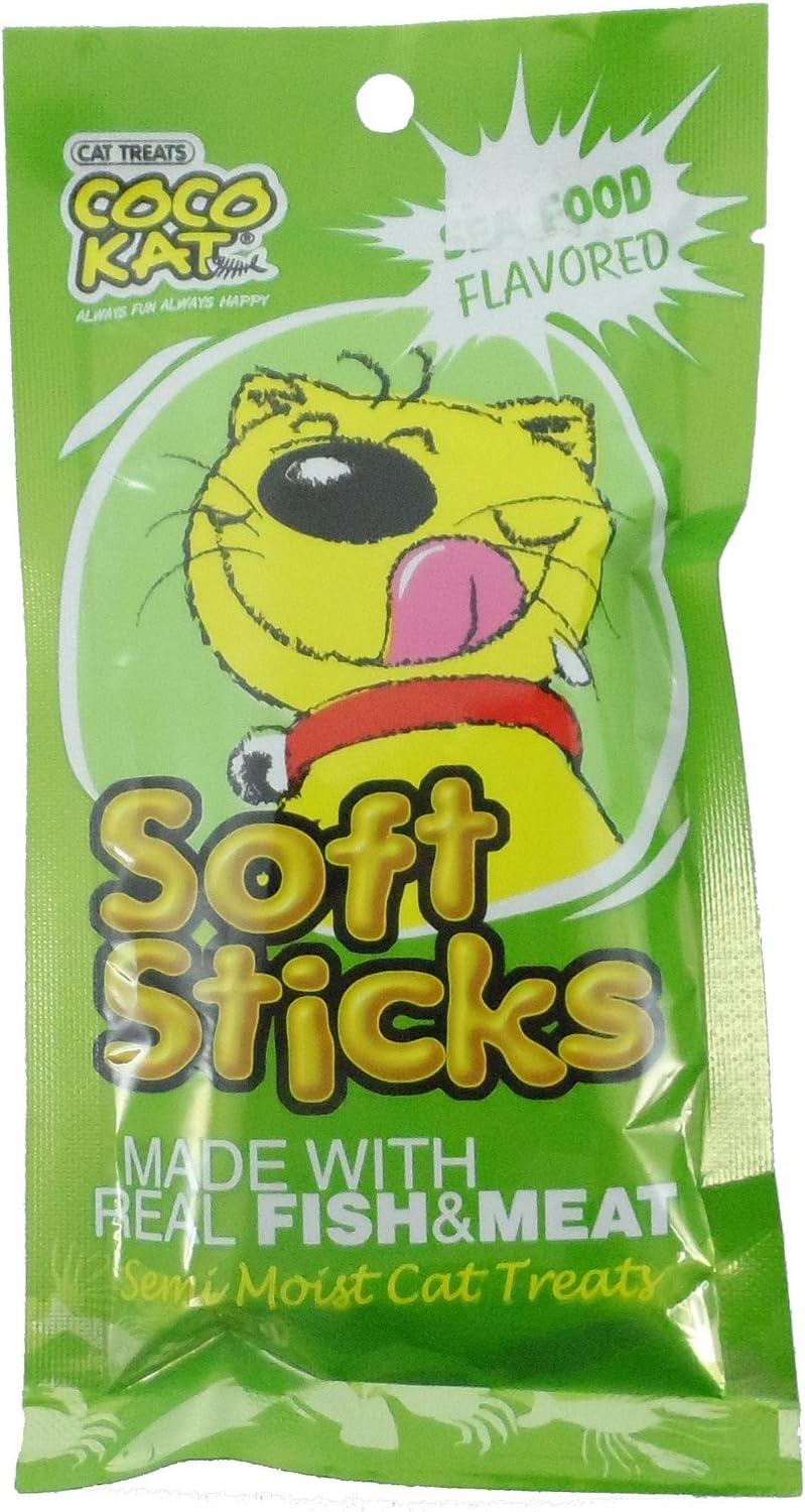 Coco Kat,soft Sticks Sea Food for Cats 50g X3