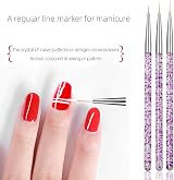 Hanyousheng 3pcs Nail Art Brushes Fine Detail Painting Pen Set Random Color view 7