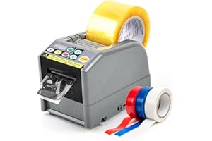 BROVR Automatic Tape Dispenser, Electric Ribbon Cutting Machine，Available for 6-60mm Width Tape/Ribbon, Max Cutting Length 999mm, Ideal for Shipping,Gift Wrapping,Factory