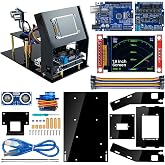 LAFVIN Simulation Ultrasonic Radar Sensor Module DIY Kit 180-Degree Scanning Detector Compatible with Arduino IDE