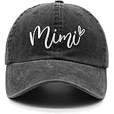 Chilltreads Mimi Hat for Women, Adjustable Embroidered Baseball Cap for Grandma