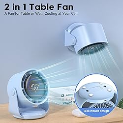YOSHENMO Desk Fan, Turbo Table Fan for