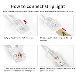 RGBZONE 3 Pin 8mm LED Connector Kit with 10pcs LED