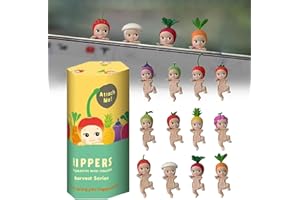 FASHERGEN Cute Angel Box Back to Angel Car Fashion Play Doll Decor, Mini Figure Series- Sleep&Fruit, First Generation to Fourth Generation Animal Series