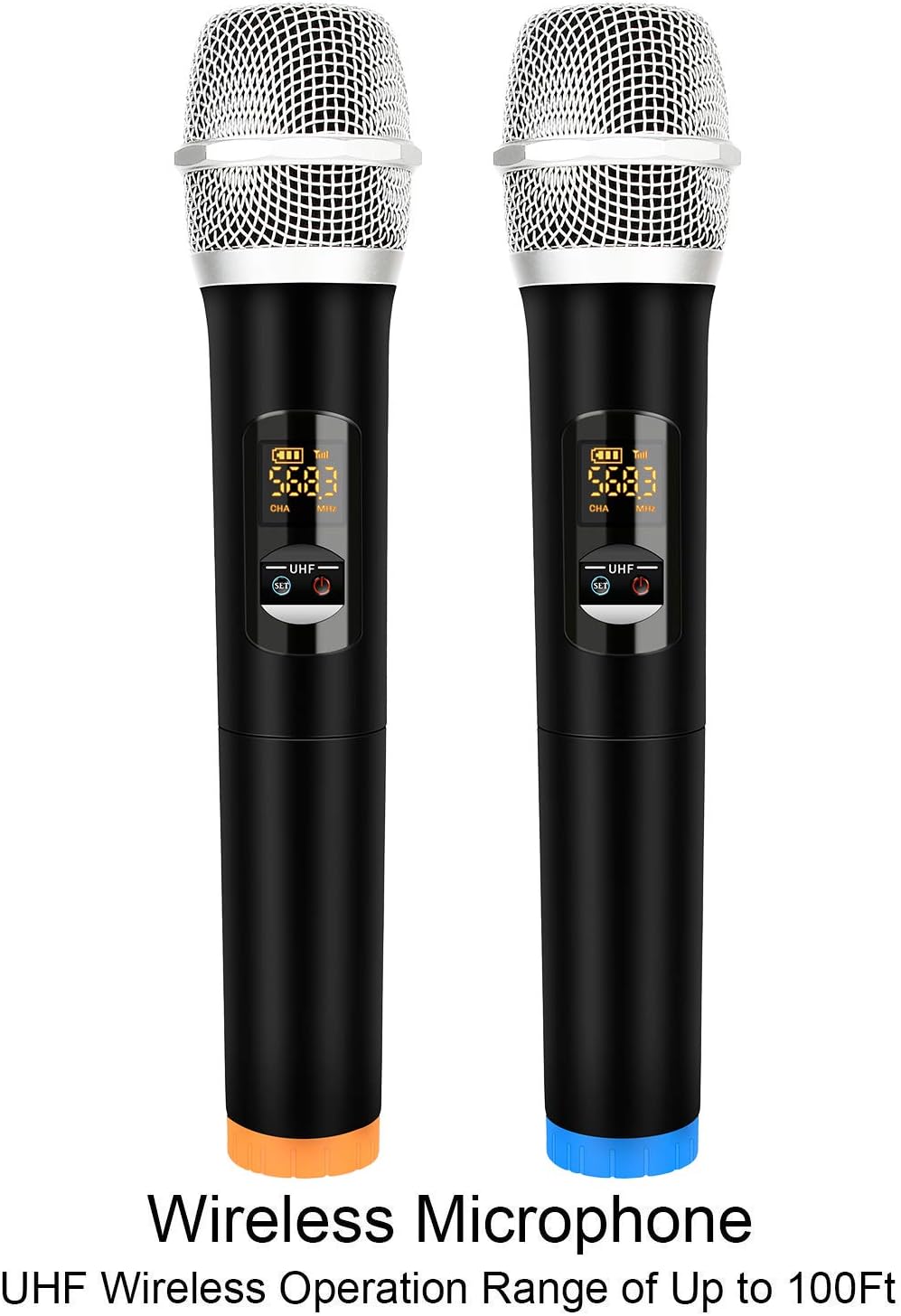 Rybozen Wireless Microphone Karaoke Mixer System, Dual Handheld Wireless Microphone for Karaoke Smart TV, PC, Speaker - Image 4