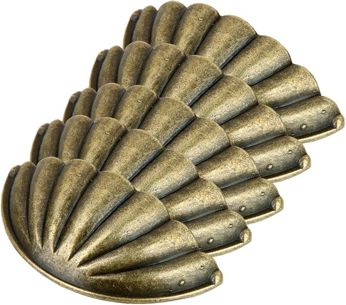 Paquete De 5, Con Forma De Concha Armario De Cajón Tiradores Manijas