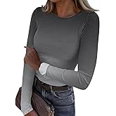 Cute Patterned Underscrubs Cotton Ribbed Knit Scrub Tops Christmas Fall Fashion Pattern Going Out Tops