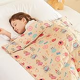 HOSUKKO Weighted Blanket - 3 lbs Beige Princess Heavy Blanket - Breathable Blanket(36 * 48 inches, 3 lbs)