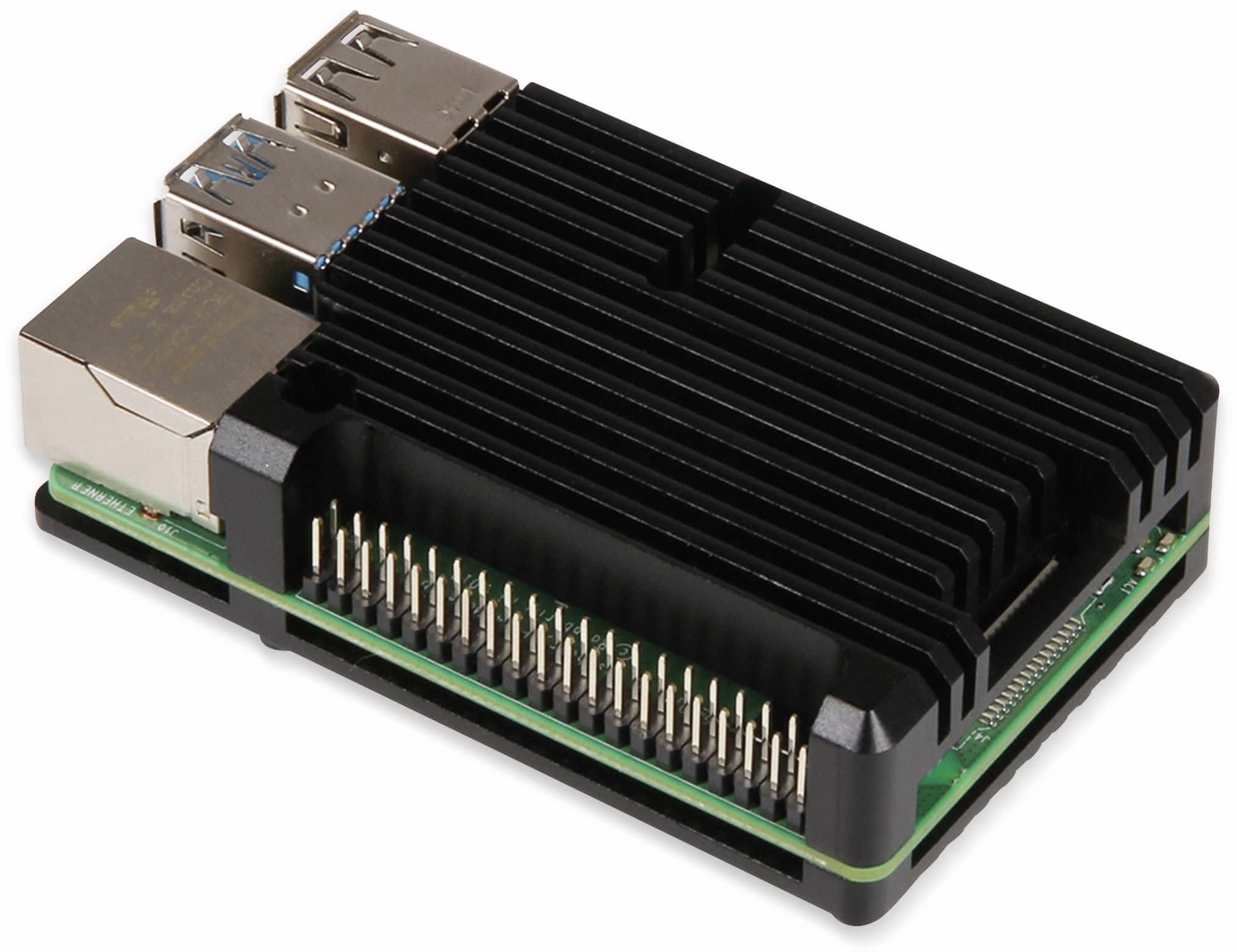 Joy-IT rb-alucasep4+07 Armor Case Block SBC Case Suitable for Development Kits Raspberry Pi Including Passive K