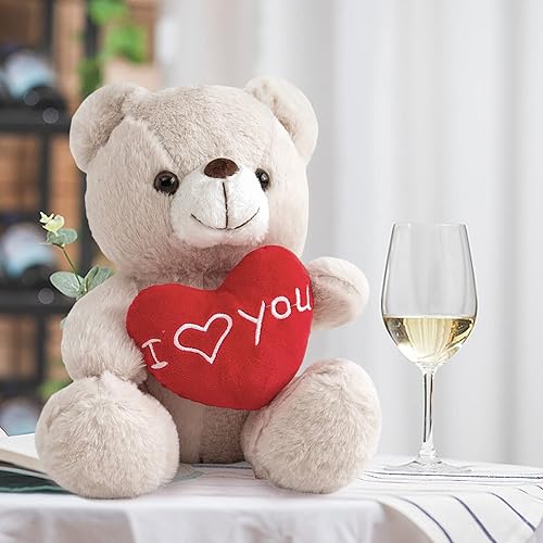ZGXIONG I Love You Teddy Bear for Girlfriend Stuffed Animals Cute