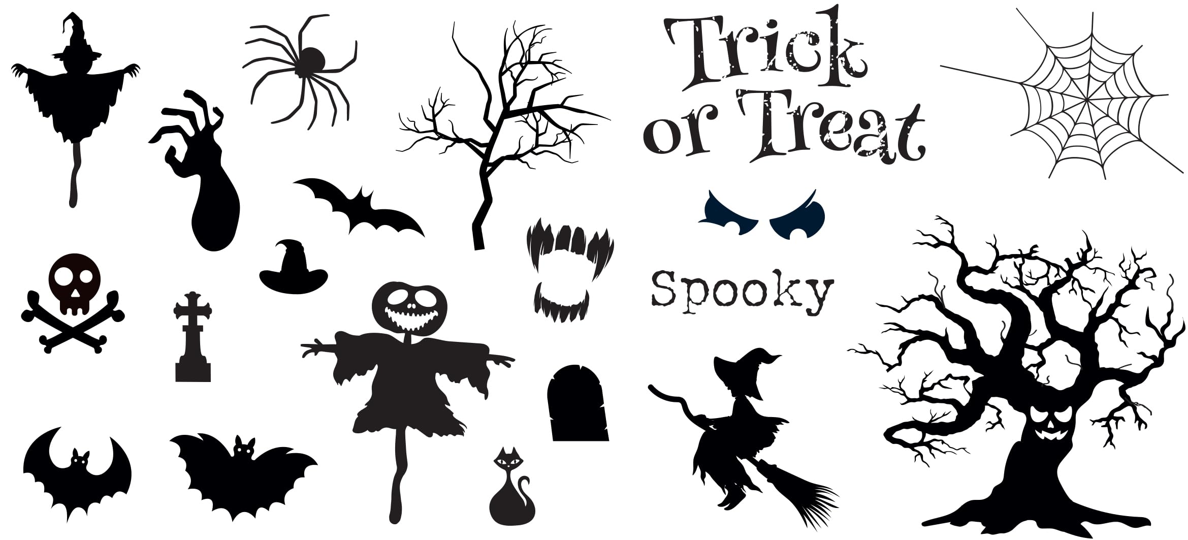 Designer Boutique Creative Expressions Photopolymer Stamp Set-Trick or Treat, 4 x 8 in