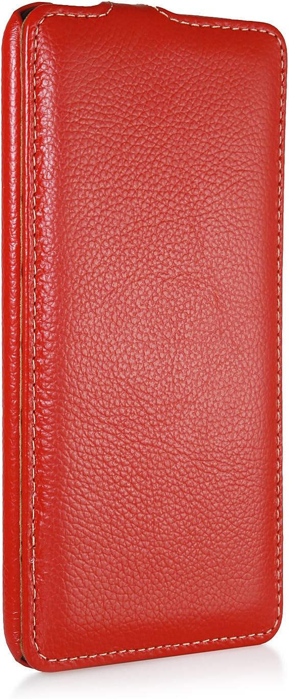 StilGut UltraSlim Genuine Leather Case for Nokia Lumia 1320, Red - Image 4