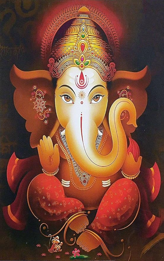 Ganesha Maharaj Poster, Lord Ganesha Poster, Ganpati Poster, Ganesh