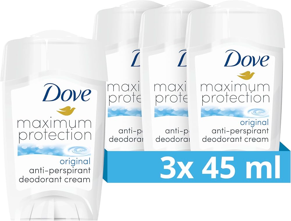 Dove Maximum Protection Original Clean Anti-Perspirant Cream Stick 3x45 ml
