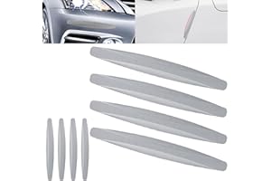 ANLINKSHINE 8 Packs Anti-Collision Patch Car Bumper Guard Strip Anti-Scratch Bumper Protector Trim Universal Rear Bumper Protector Car Door Edge Guards Car Side Door Edge Guards Protector (Grey)