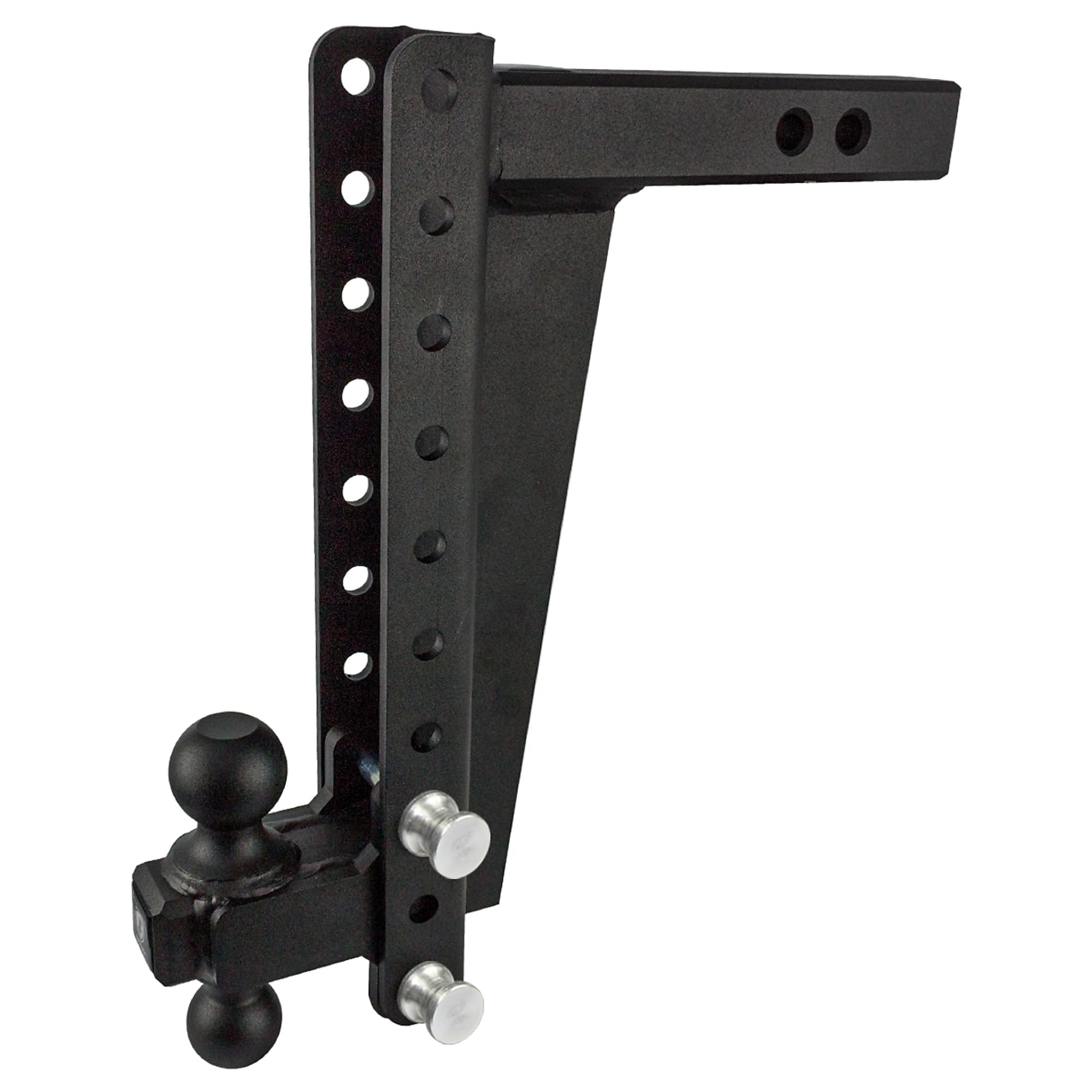 Photo 1 of Bulletproof ches 2.0" Adjustable Heavy Duty (22,000lb Rating) 14" Drop/Rise Trailer Hitch with 2" and 2 5/16" Dual Ball (Black Textured Powder Coat, Solid Steel)