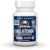 Source Naturals Melatonin, Helps Promote Sleep* - 1 mg - 100 Tablets