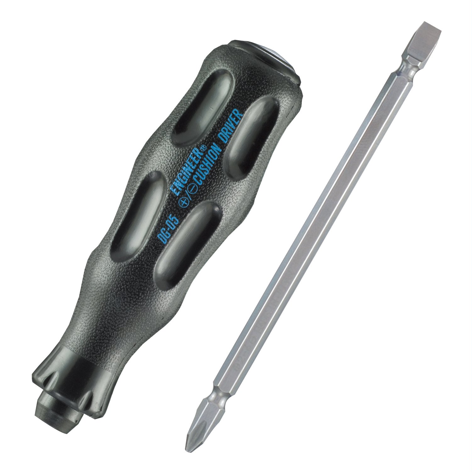 2-in-1 Screwdriver, Reversible Blade (Slotted & Phillips) with Soft Cushioned Grip. ENGINEER dg-05