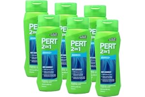 PERT 2 IN 1 Shampoo and Conditioner, Anti-Dandruff, 13.5 Fl. Oz (Pack of 6)