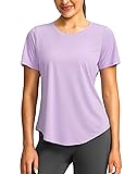 Women's Short Sleeve Workout Shirts Breathable UPF