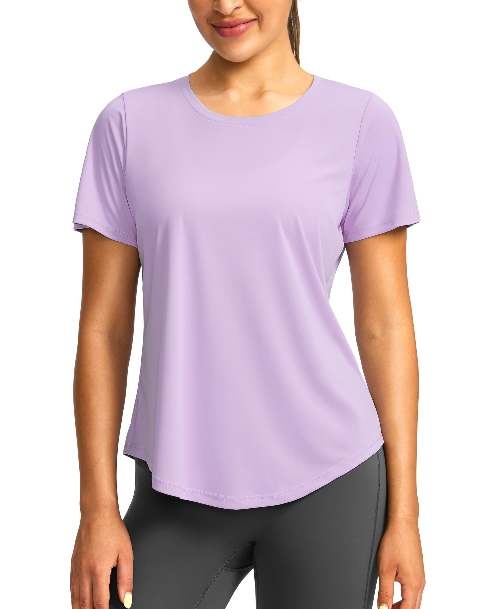 Women's Short Sleeve Workout Shirts Breathable UPF