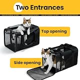 Conlun Cat Carrier Bag Soft-Sided 4-Sided Mesh Airline Approved up to 6kg view 4
